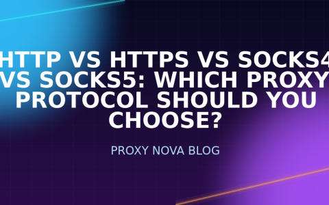 HTTP vs HTTPS vs SOCKS4 vs SOCKS5: Which Proxy Protocol Should You Choose?